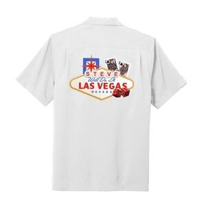 NWT Full Send Nelk Boys SteveWillDoit Las Vegas Port Authority White Button Up